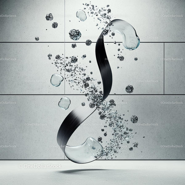 Dynamic Abstract Design with Water Drops and Fluid Shapes
