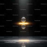 Futuristic Glowing Orbs in Space Ambiance