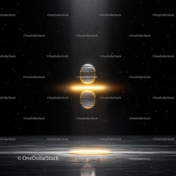Futuristic Glowing Orbs in Space Ambiance