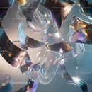Iridescent Art with Glass and Metallic Ribbons