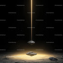 Mystical Levitation Under a Golden Beam