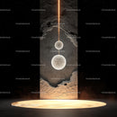 Ethereal Cosmic Spheres Illuminated in Abstract Art
