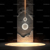 Ethereal Cosmic Spheres Illuminated in Abstract Art