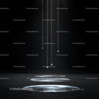 Futuristic Geometric Shapes with Light Reflection