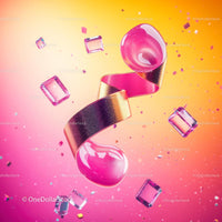 Vibrant Abstract Art with Geometric Shapes