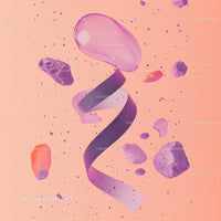 Abstract Objects Floating on Peach Background