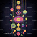 Abstract Geometric Design with Vibrant Colors