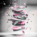 Abstract Composition with Floating Pink Crystals