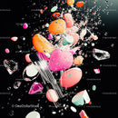 Vibrant Bubbles in Surreal 3D Abstract Composition