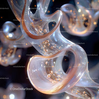 Intricate Glass Sculpture with Elegant Curves