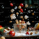 Dynamic Splash of Vibrant Ingredients in Motion