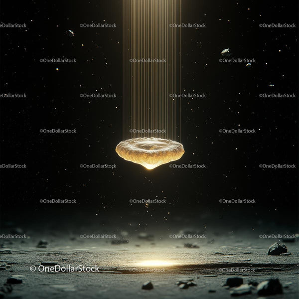 Mysterious Floating Object Illuminating Cosmic Landscape