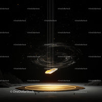 Ethereal Levitation of a Glowing Object in Cosmic Space