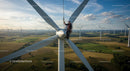 Engineer Performing Maintenance on Wind Turbine