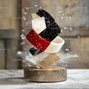 Dynamic Abstract Sculpture with Floating Geometric Shapes