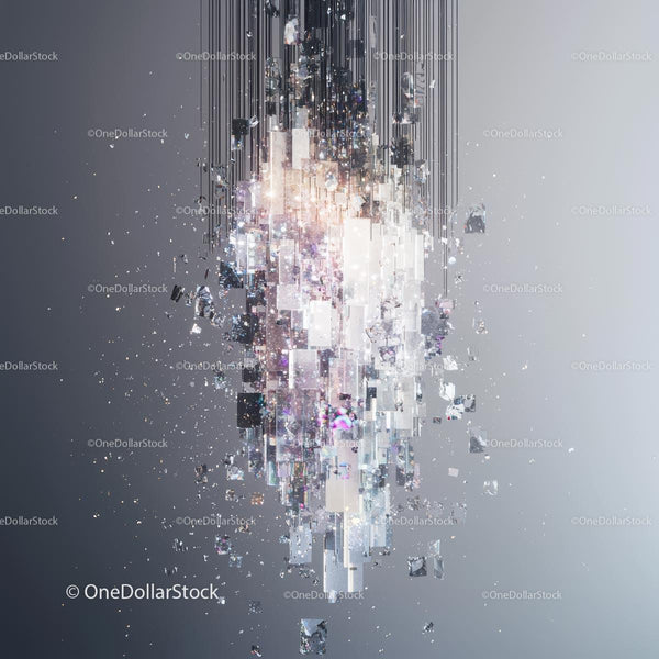 Futuristic Geometric Digital Illumination