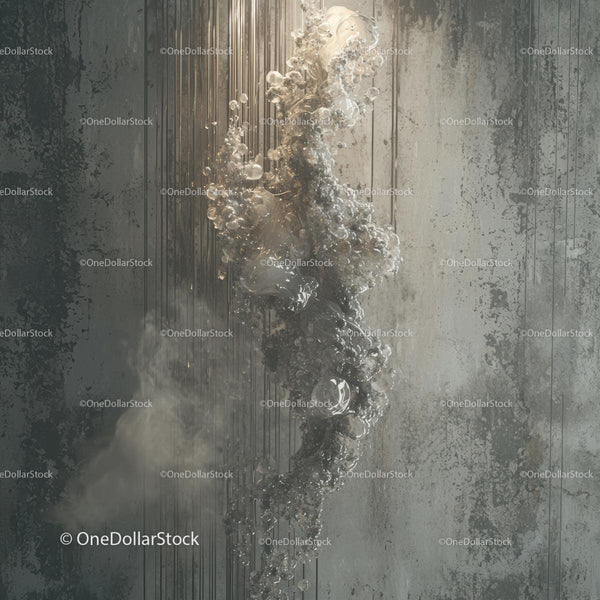 Abstract Bubbles and Smoke in Modern Design