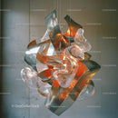 Modern Metallic Chandelier with Artistic Design