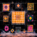 Colorful Geometric Patterns in Abstract Modern Tapestry