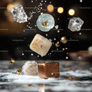 Floating Gourmet Treats with Sparkling Details