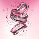 Dynamic Pink Glass Spiral with Floating Fragments