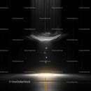 Ethereal Abstract Light in a Minimalist Space