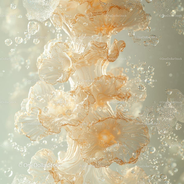 Delicate Water Formations with Intricate Designs