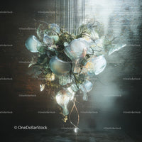 Ethereal Glass Sculpture in Modern Art Display