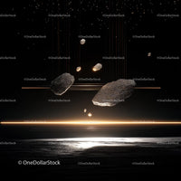 Floating Rocks in a Starry Cosmic Landscape
