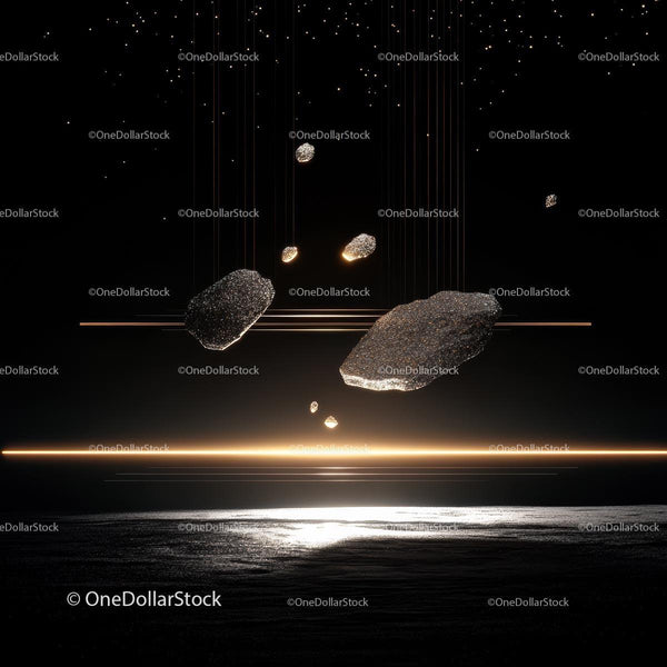 Floating Rocks in a Starry Cosmic Landscape