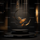 Abstract Golden Elements in Sophisticated Dark Setting