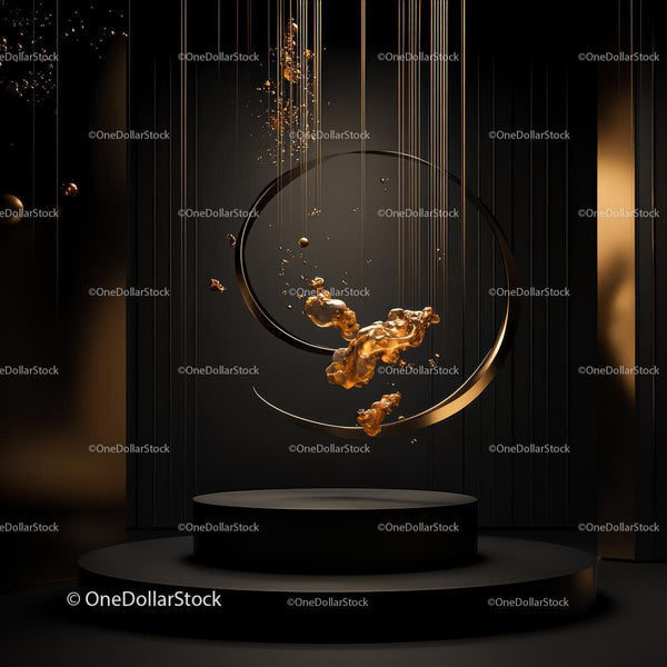 Abstract Golden Elements in Sophisticated Dark Setting