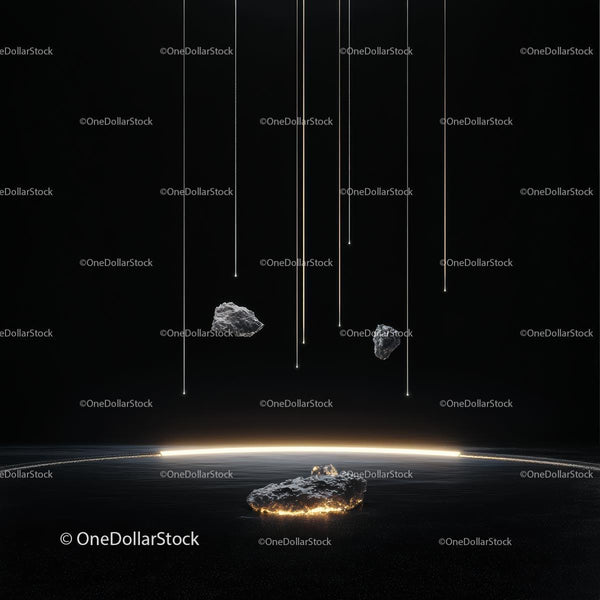 Asteroids with Cosmic Light Trails in Deep Space