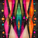Vibrant Geometric Abstract Art with Bold Patterns