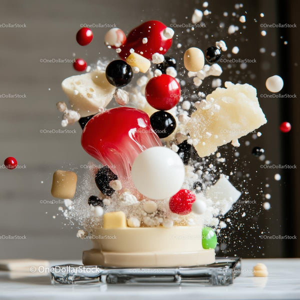 Dynamic Explosion of Colorful Spheres in Motion