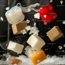 Creative Culinary Art with Floating Sugar and Peppers