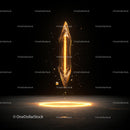 Mystical Glowing Light in Dark Abstract Setting