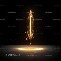 Mystical Glowing Light in Dark Abstract Setting