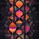 Vibrant Abstract Lanterns with Geometric Design