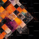 Vibrant Geometric Abstract Art with Dynamic Colors