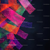 Vibrant Abstract Collage with Bold Geometric Shapes