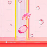 Vibrant Pink and Yellow Bubble Abstract Art