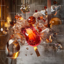 Luxurious Abstract Crystal and Glass Sculpture with Metallic Elements