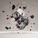 Abstract Shattered Glass with Dynamic Explosion