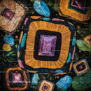 Vibrant Abstract Gemstones in Artistic Composition