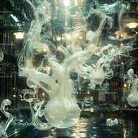 Mesmerizing Abstract Glass and Fluid Dynamics