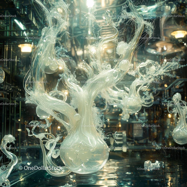 Mesmerizing Abstract Glass and Fluid Dynamics