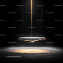 Futuristic Levitation in a Cosmic Sci-Fi Setting