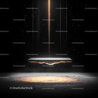 Futuristic Levitation in a Cosmic Sci-Fi Setting