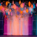 Vibrant Abstract Paint Splash on Canvas